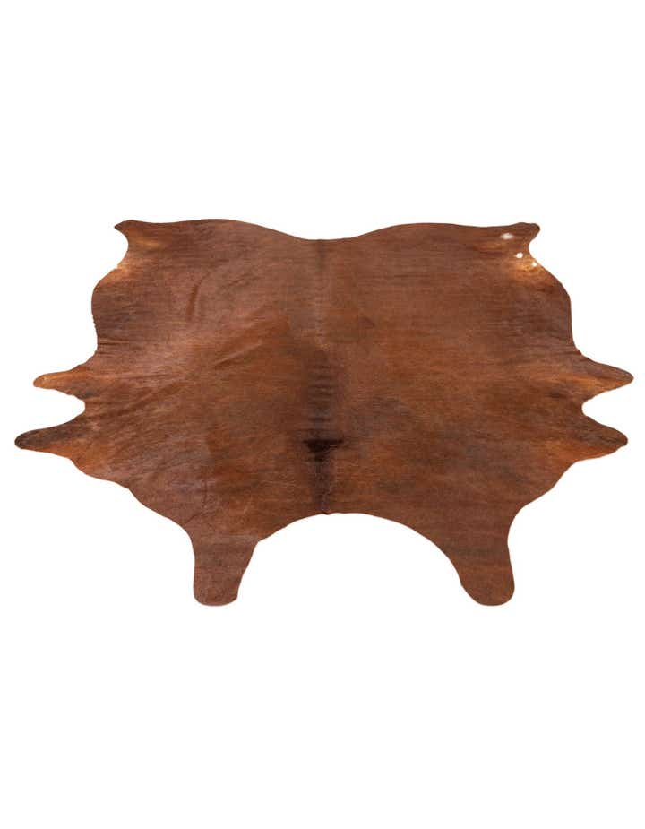 6' 5 x 7' 3 Cowhide Leather Square Rug