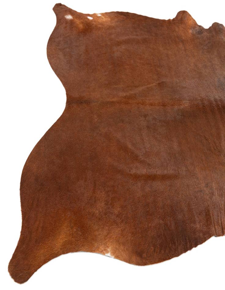 Detail image of 6' 5 x 7' 3 Cowhide Leather Square Rug