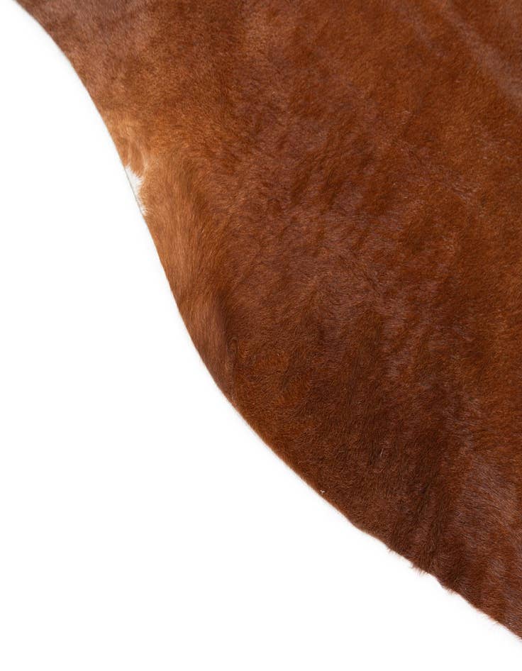 Detail image of 6' 5 x 7' 3 Cowhide Leather Square Rug