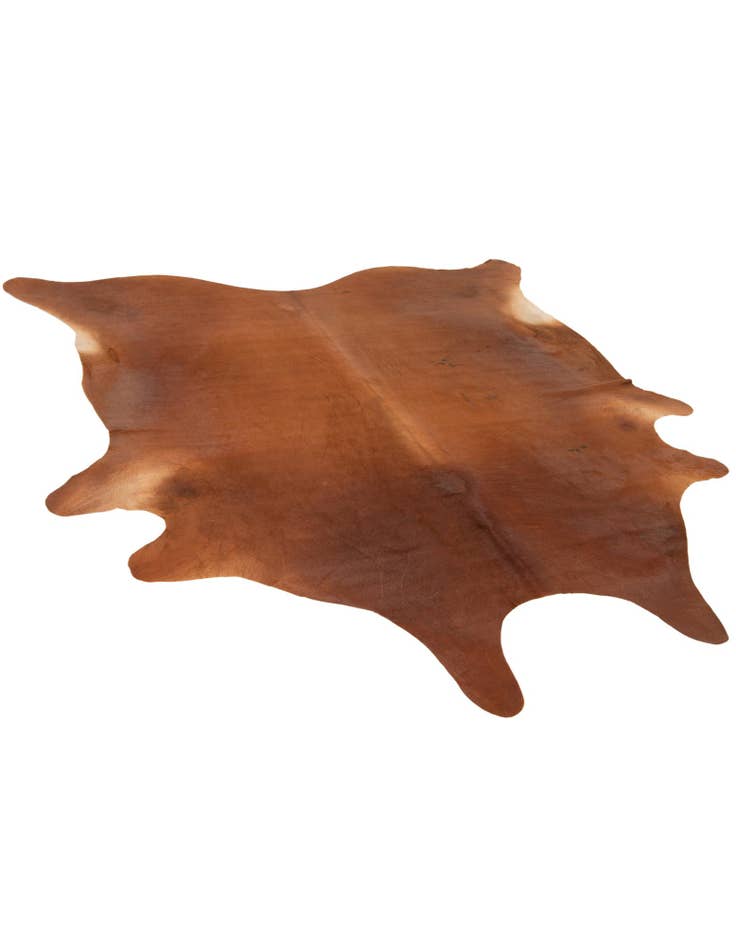 Detail image of 6' 7 x 7' 1 Cowhide Leather Square Rug