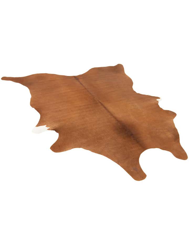 5' 10 x 6' 7 Cowhide Leather Square Rug