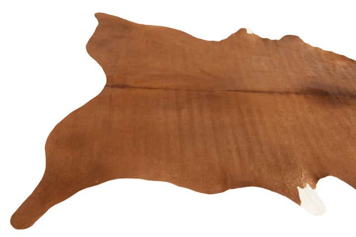 5' 10 x 6' 7 Cowhide Leather Square Rug