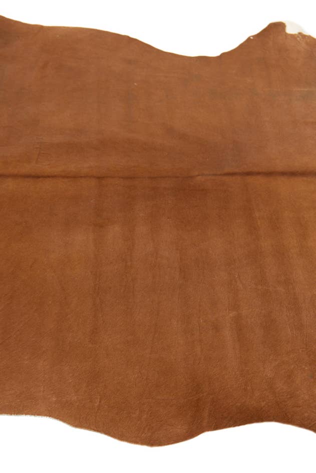 Detail image of 5' 10 x 6' 7 Cowhide Leather Square Rug