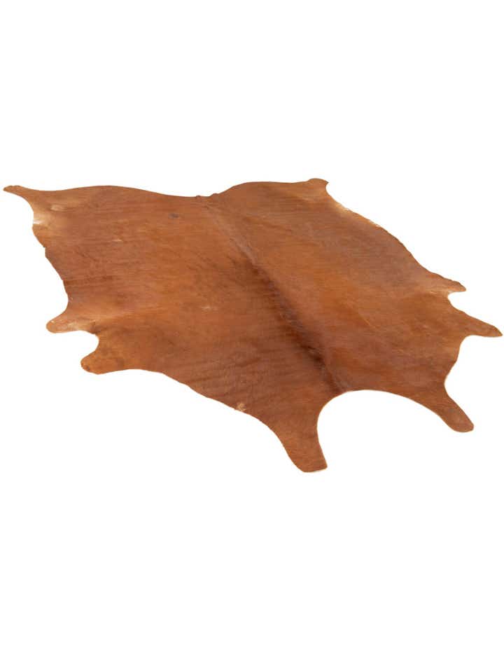 6' 5 x 7' 2 Cowhide Leather Square Rug