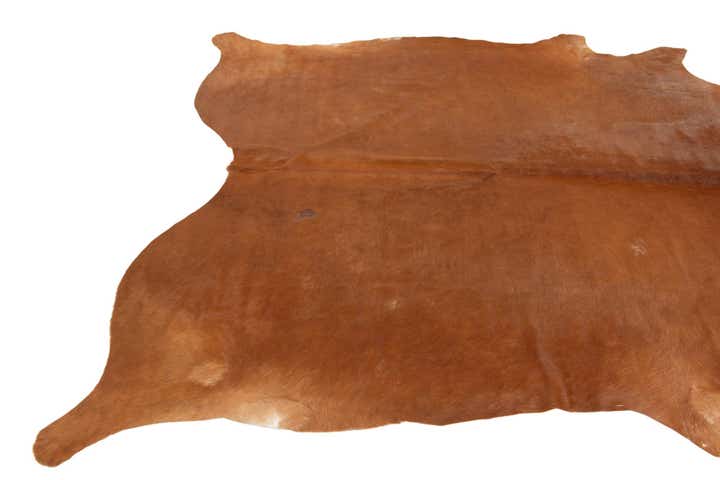 6' 5 x 7' 2 Cowhide Leather Square Rug