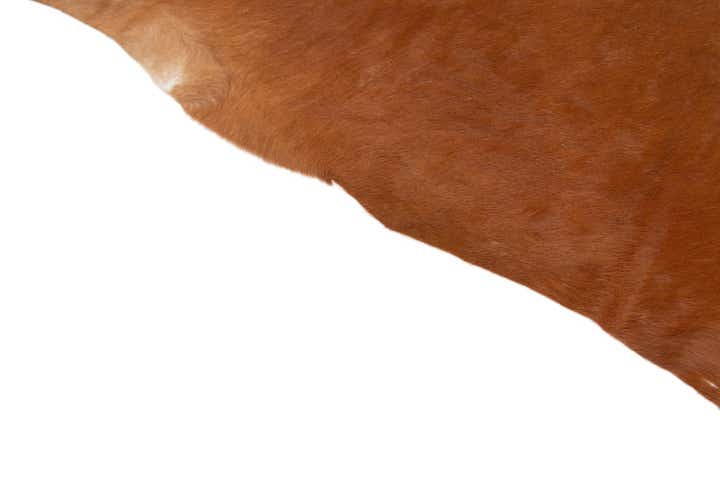 6' 5 x 7' 2 Cowhide Leather Square Rug
