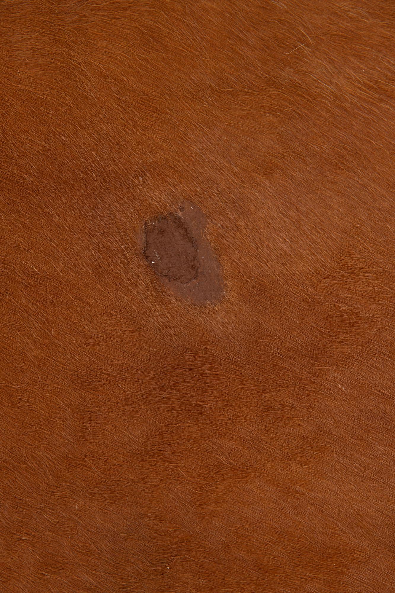 6' 5 x 7' 2 Cowhide Leather Square Rug