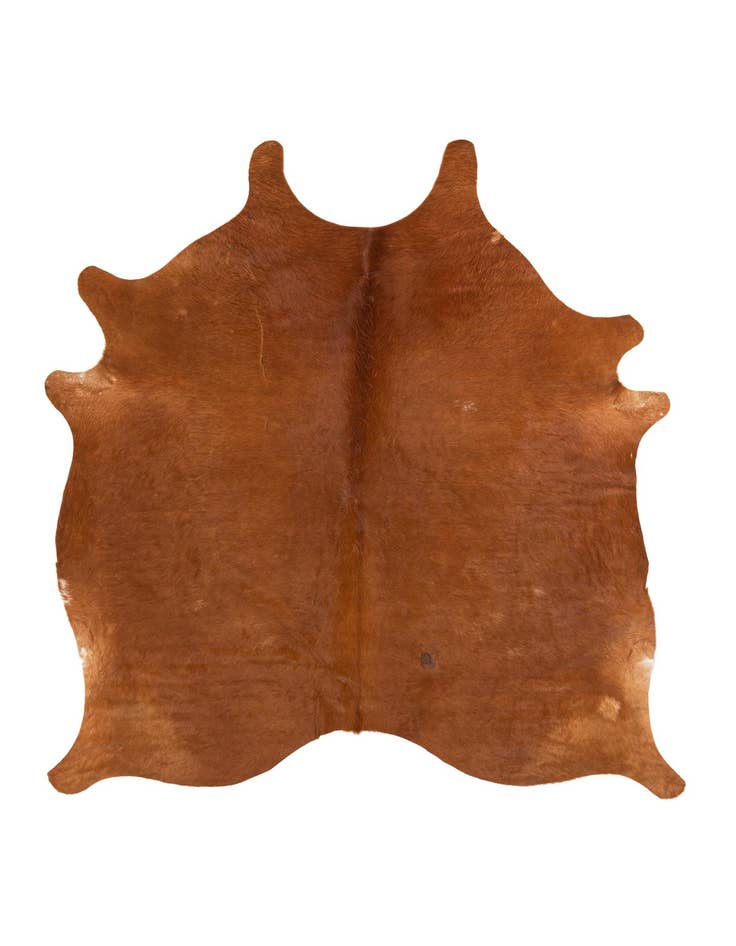 Detail image of 6' 5 x 7' 2 Cowhide Leather Square Rug