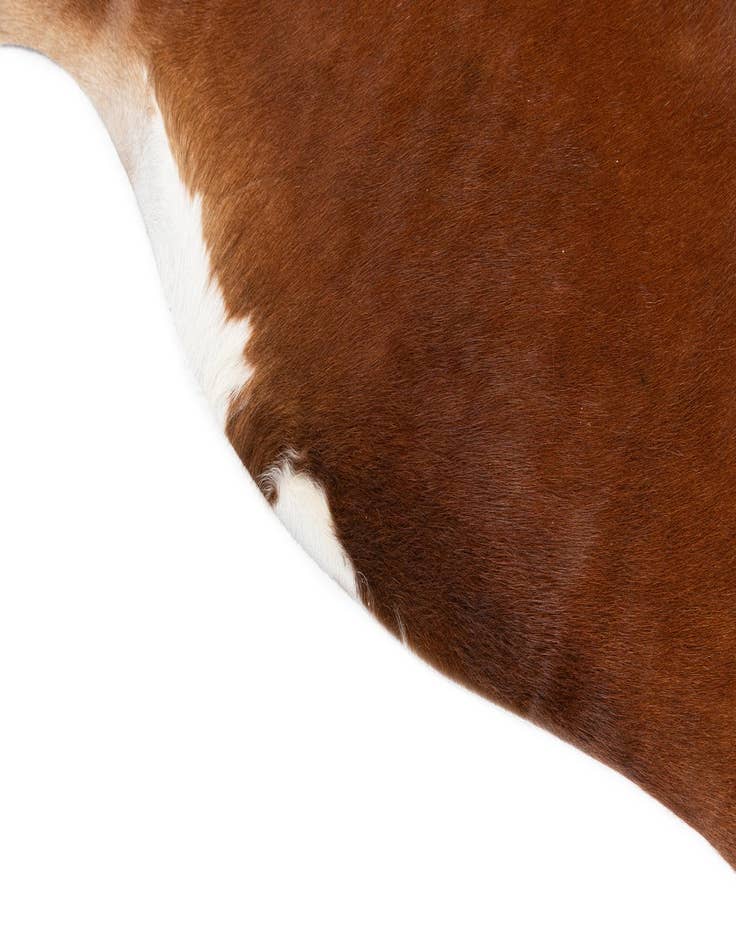 Detail image of 5' 5 x 5' 5 Cowhide Leather Square Rug