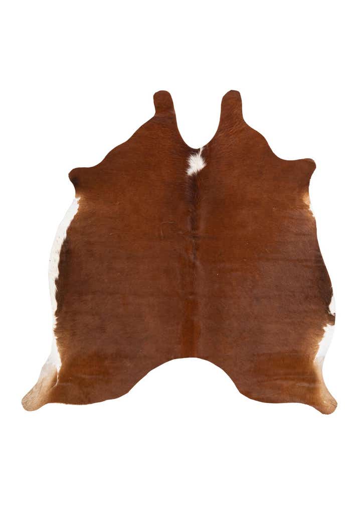 5' 5 x 5' 5 Cowhide Leather Square Rug
