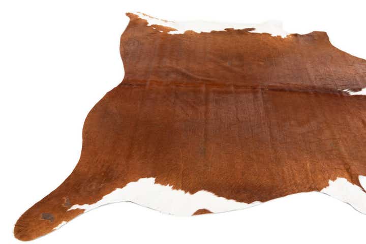 6' 2 x 6' 8 Cowhide Leather Square Rug