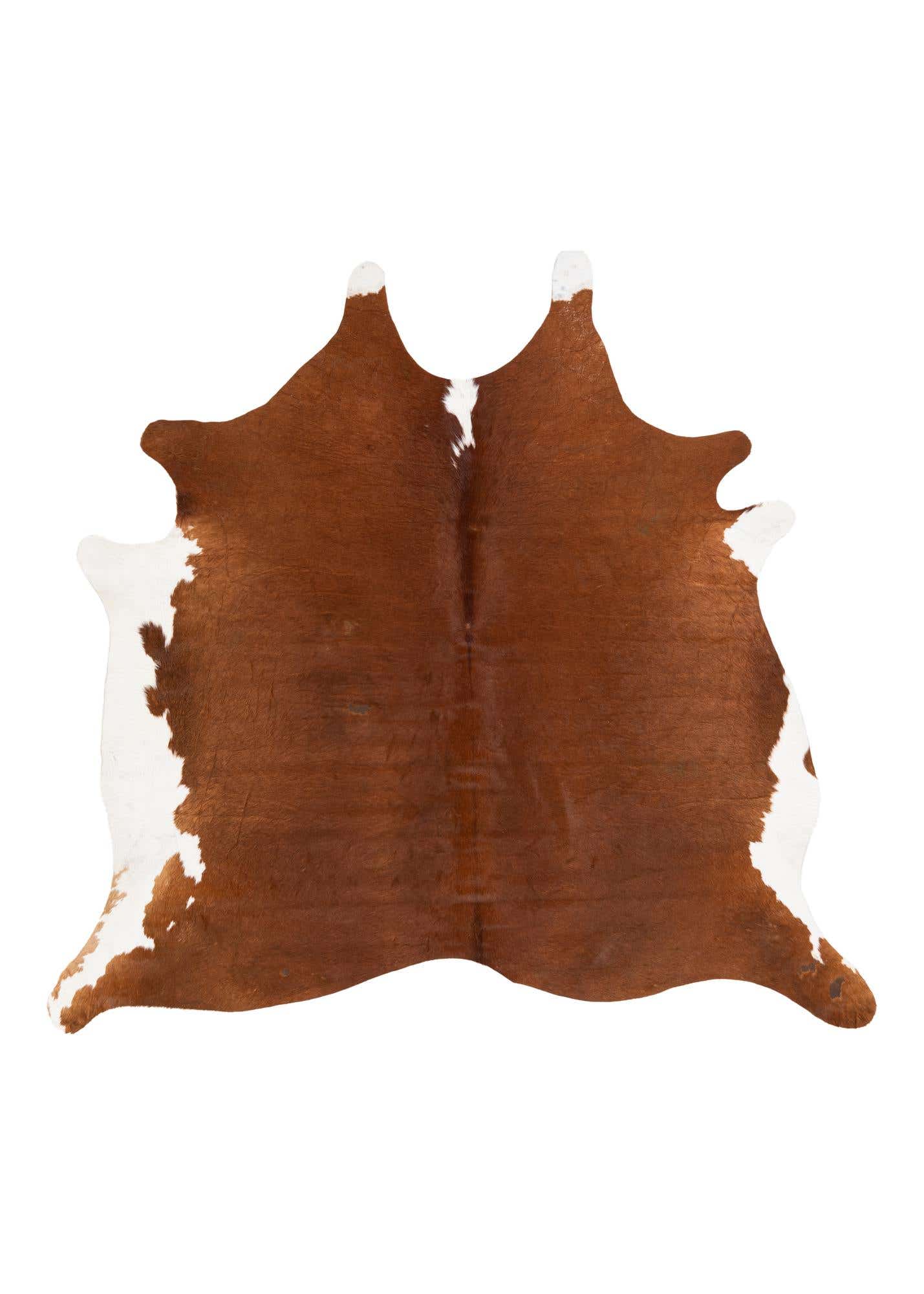 6' 2 x 6' 8 Cowhide Leather Square Rug