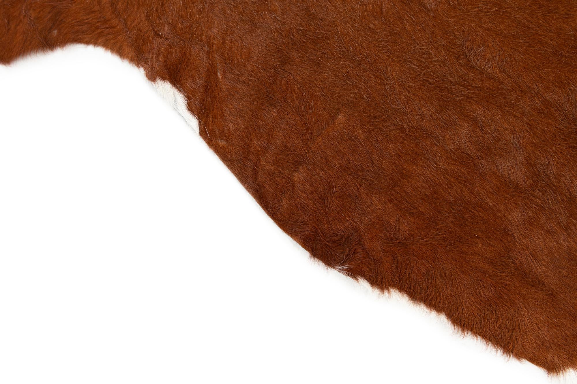 5' 2 x 5' 4 Cowhide Leather Square Rug