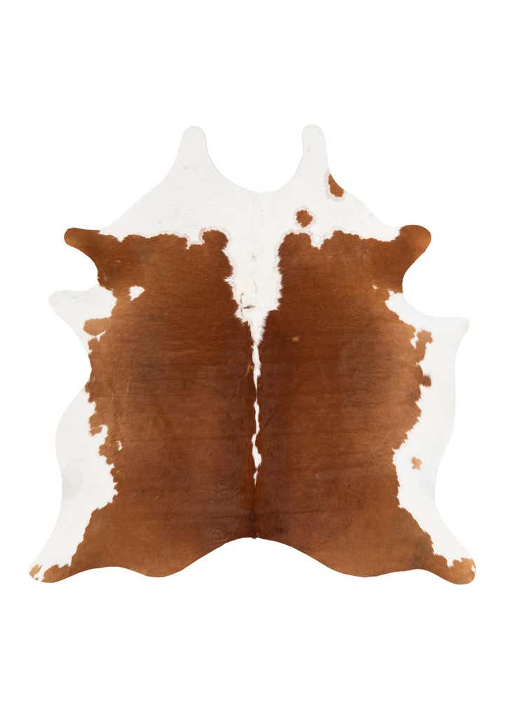 6' 2 x 6' 2 Cowhide Leather Square Rug
