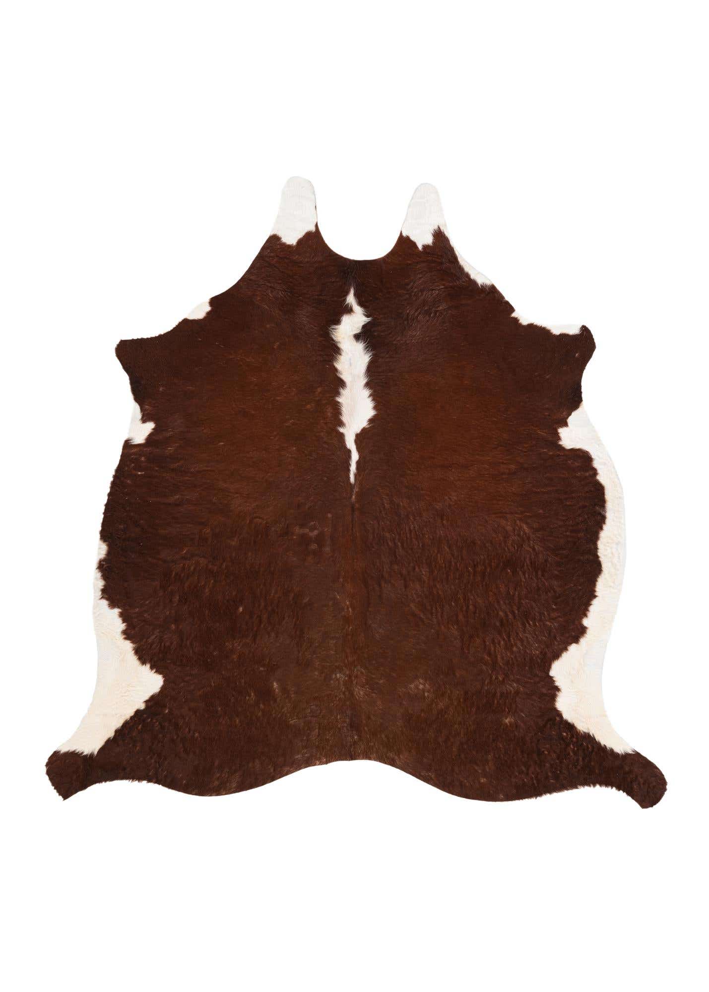 5' 5 x 5' 7 Cowhide Leather Square Rug