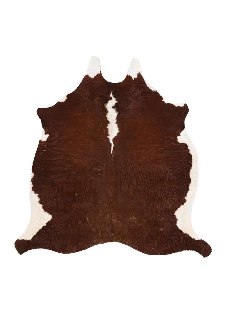 5' 5 x 5' 7 Cowhide Leather Square Rug