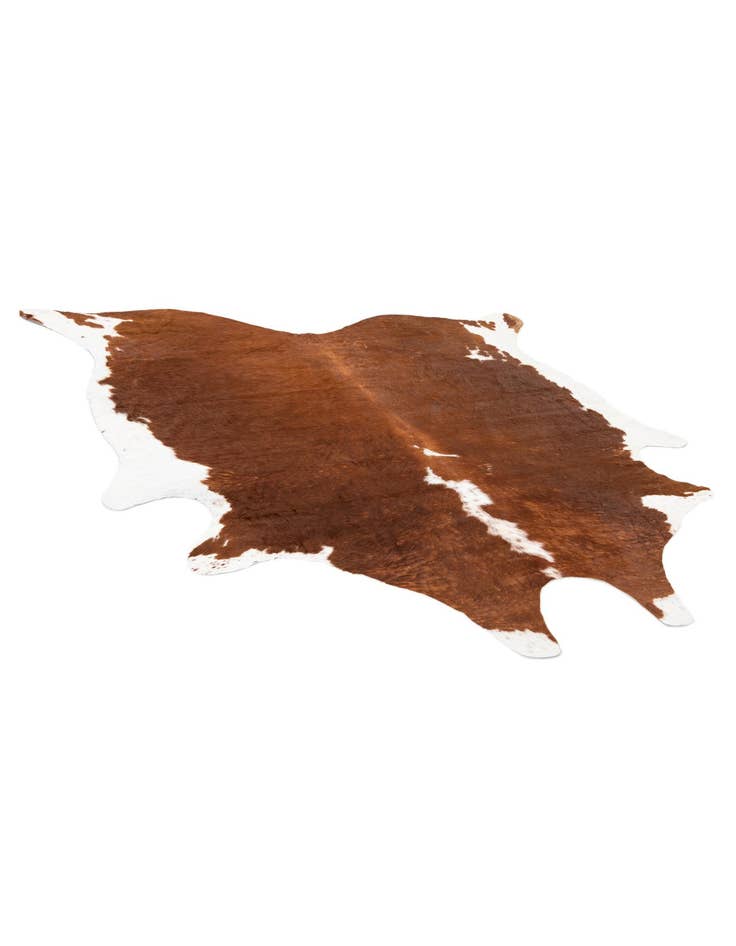 Detail image of 6' 11 x 7' 1 Cowhide Leather Square Rug