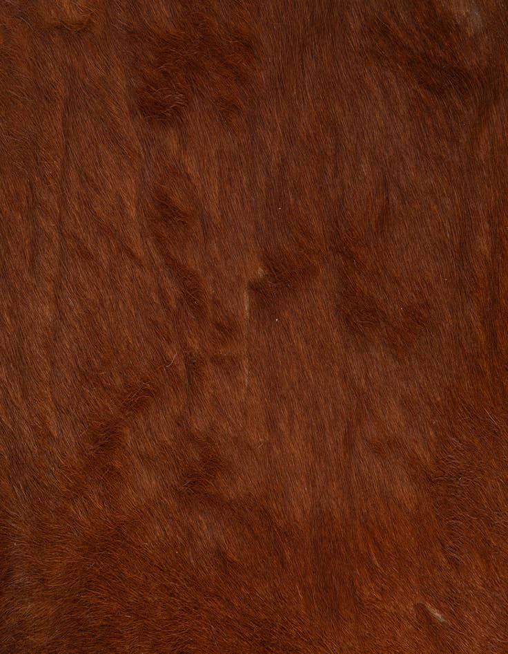 Detail image of 6' 7 x 6' 8 Cowhide Leather Square Rug