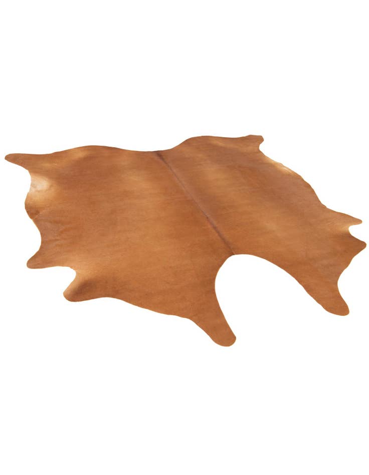 Detail image of 6' 1 x 6' 5 Cowhide Leather Square Rug