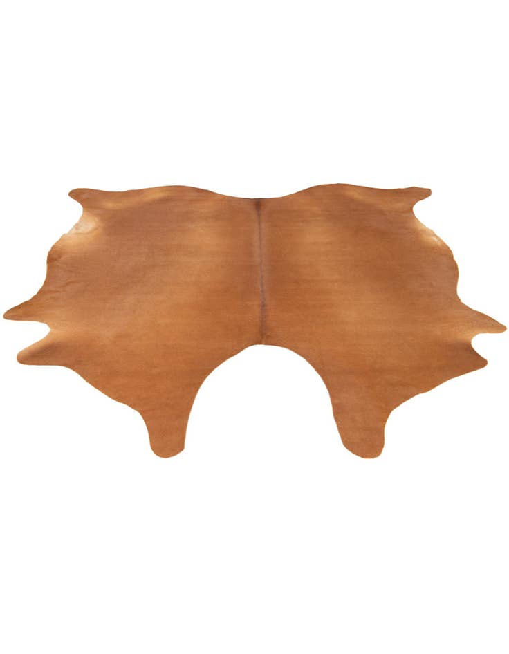 Detail image of 6' 1 x 6' 5 Cowhide Leather Square Rug