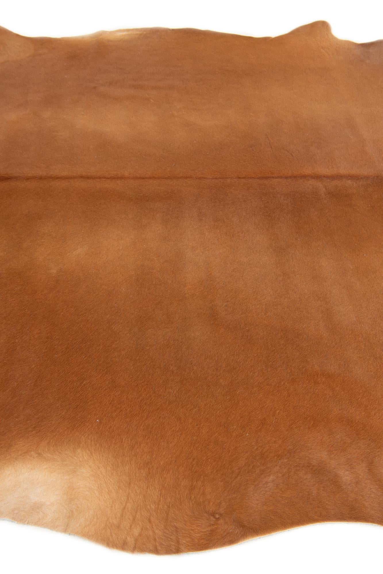 6' 1 x 6' 5 Cowhide Leather Square Rug