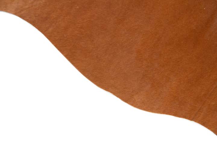 4' 10 x 5' 2 Cowhide Leather Square Rug