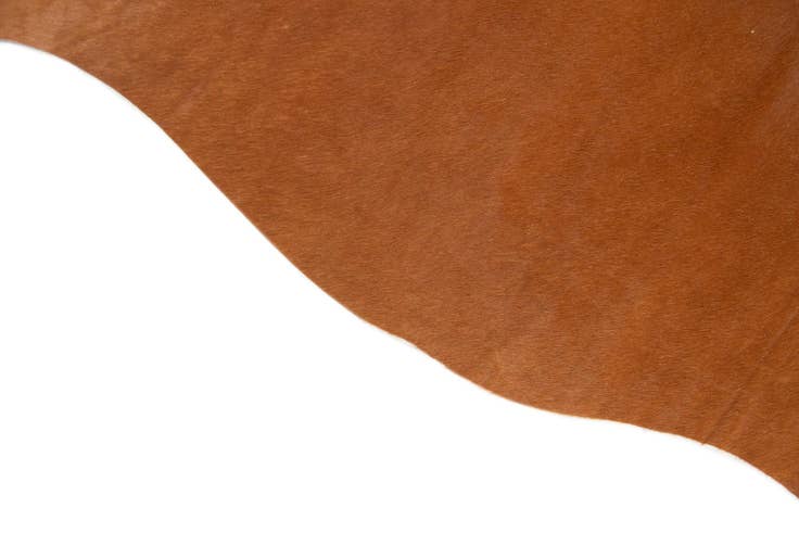 Detail image of 4' 10 x 5' 2 Cowhide Leather Square Rug