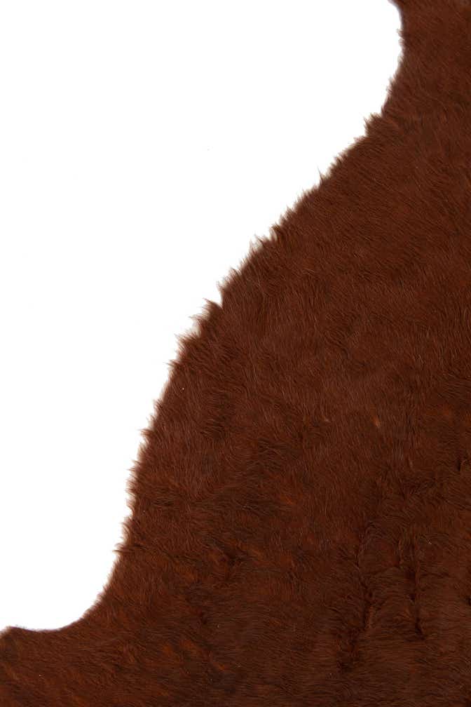 5' 4 x 5' 4 Cowhide Leather Square Rug