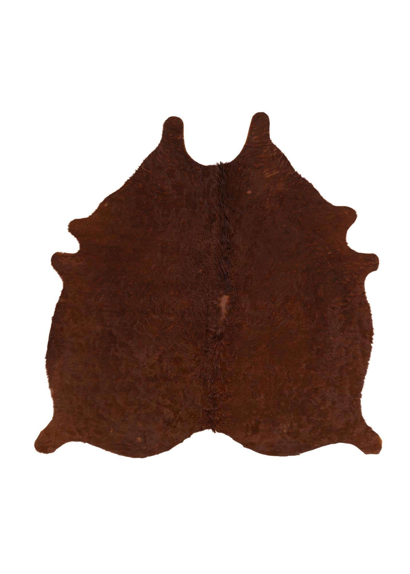 5' 4 x 5' 4 Cowhide Leather Square Rug