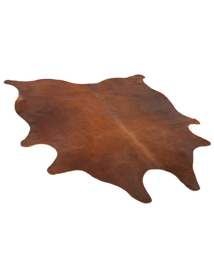 6' 6 x 6' 11 Cowhide Leather Square Rug