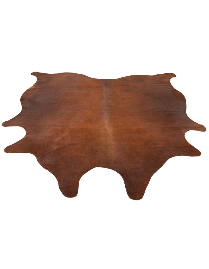 Detail image of 6' 6 x 6' 11 Cowhide Leather Square Rug