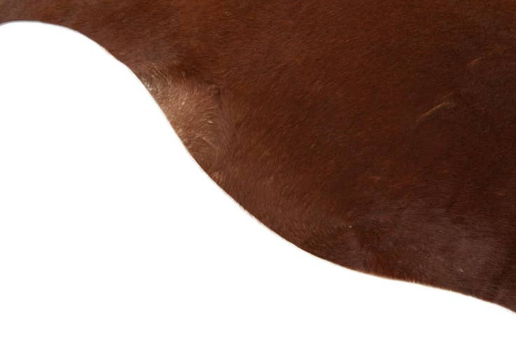 Detail image of 6' 6 x 6' 11 Cowhide Leather Square Rug