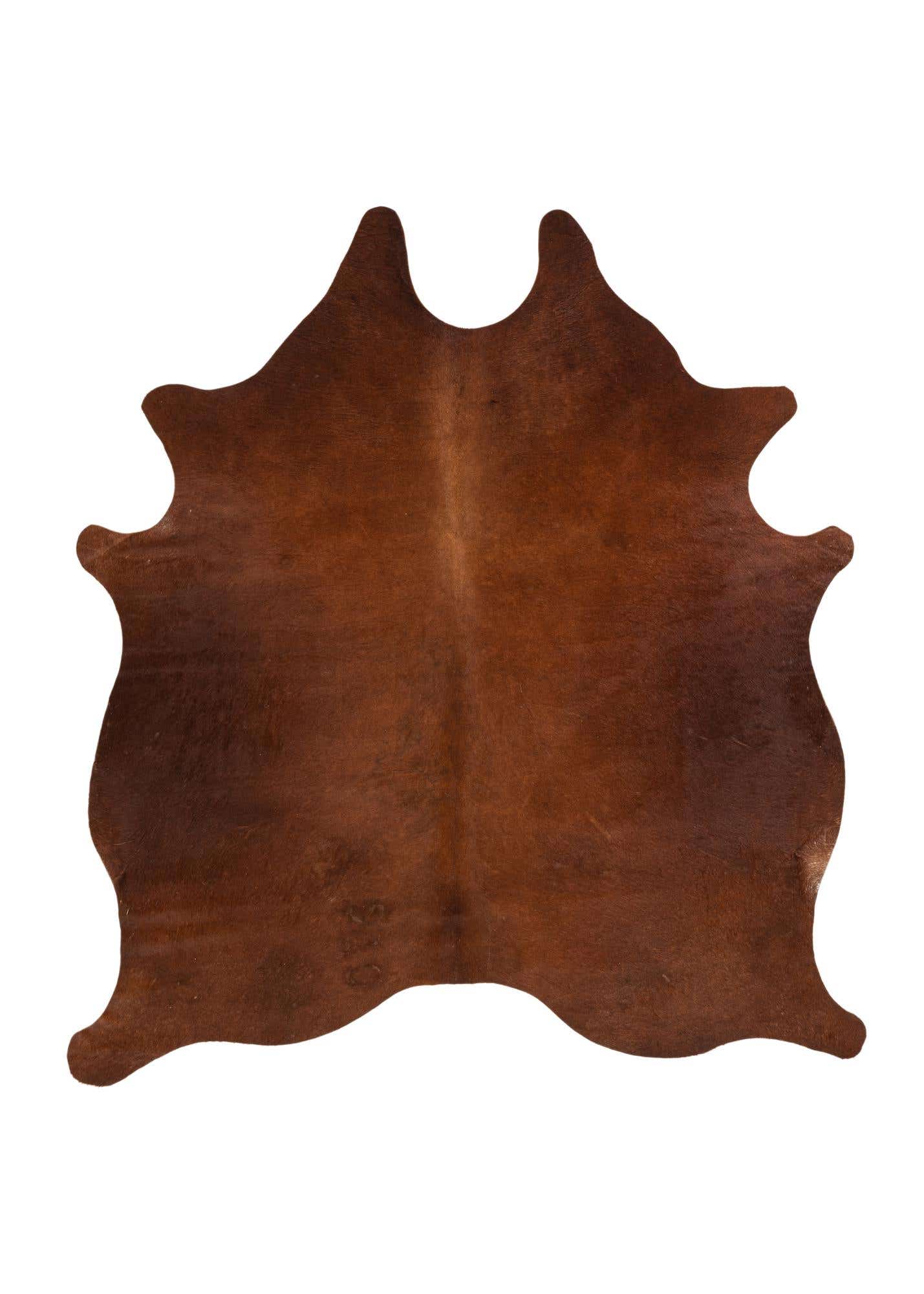 6' 6 x 6' 11 Cowhide Leather Square Rug