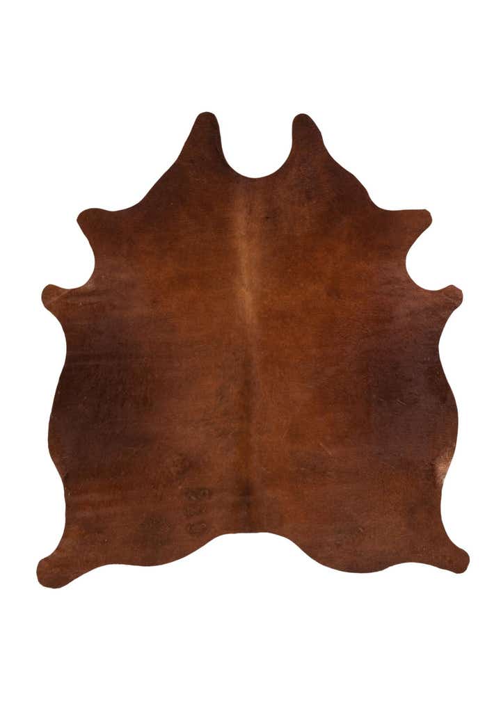 6' 6 x 6' 11 Cowhide Leather Square Rug