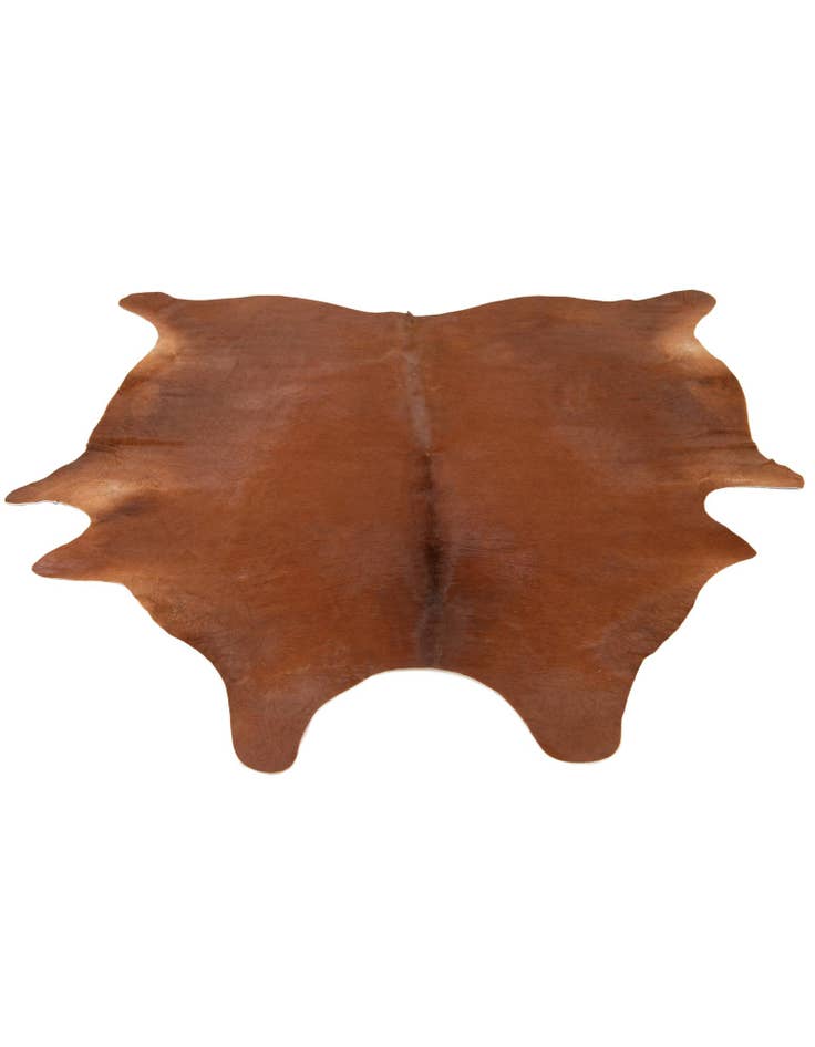 Detail image of 6' 7 x 6' 10 Cowhide Leather Square Rug