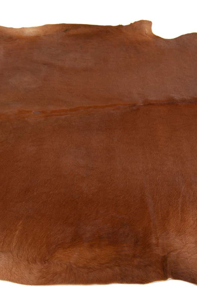 6' 7 x 6' 10 Cowhide Leather Square Rug