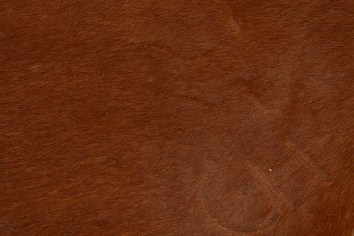 6' 7 x 6' 10 Cowhide Leather Square Rug