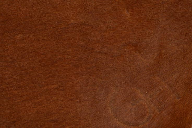 Detail image of 6' 7 x 6' 10 Cowhide Leather Square Rug