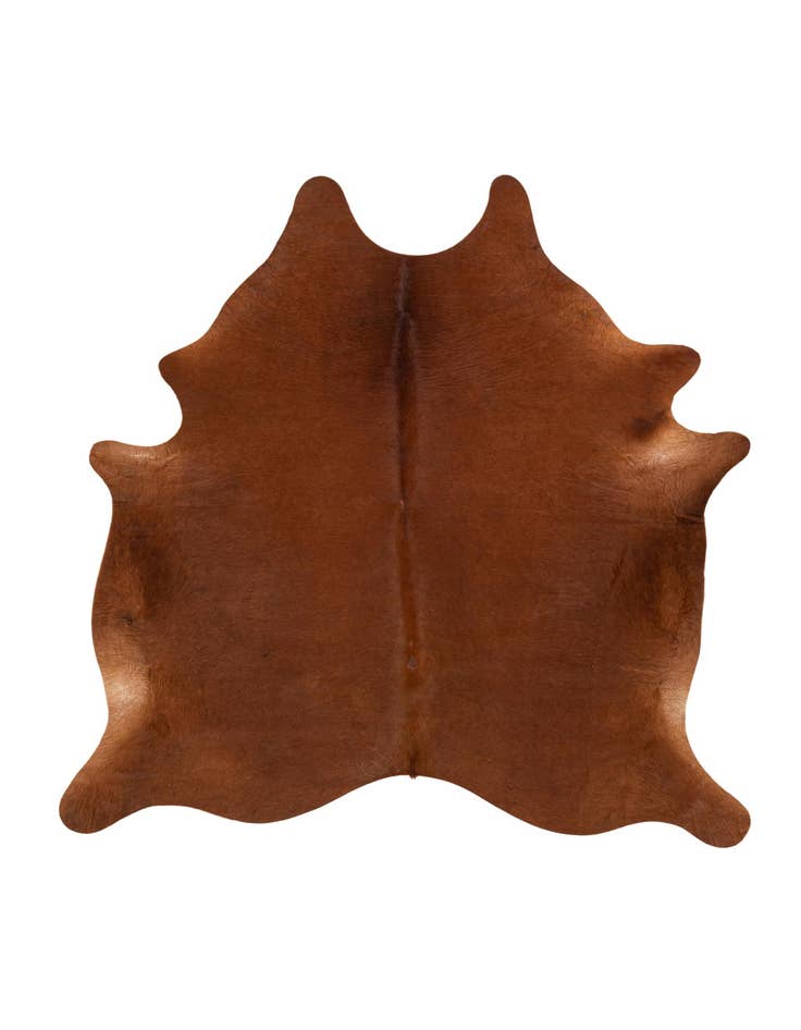 Detail image of 6' 7 x 6' 10 Cowhide Leather Square Rug