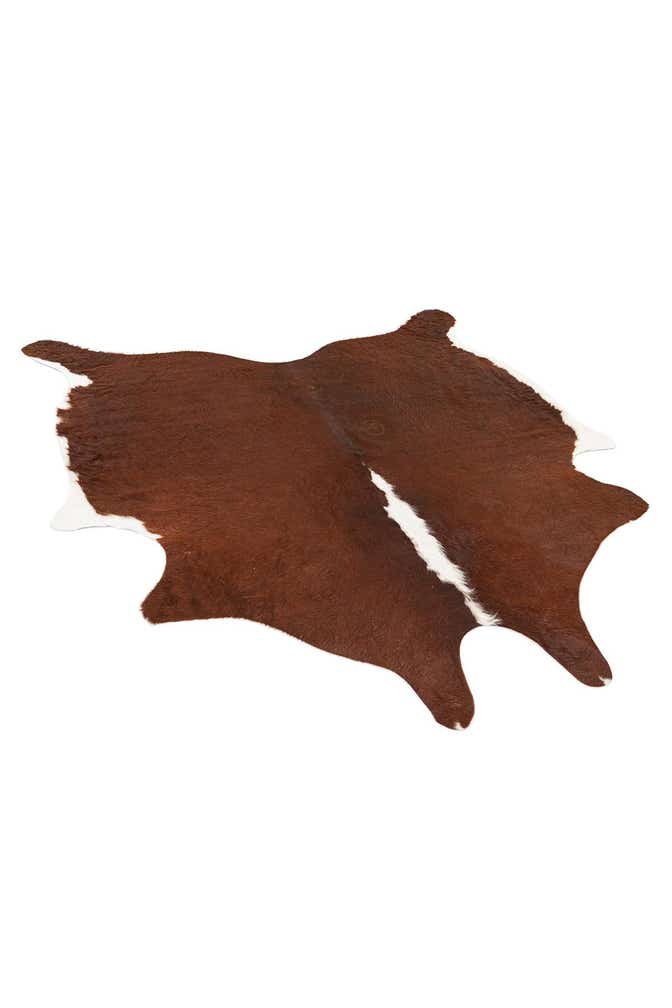 6' 1 x 6' 1 Cowhide Leather Square Rug