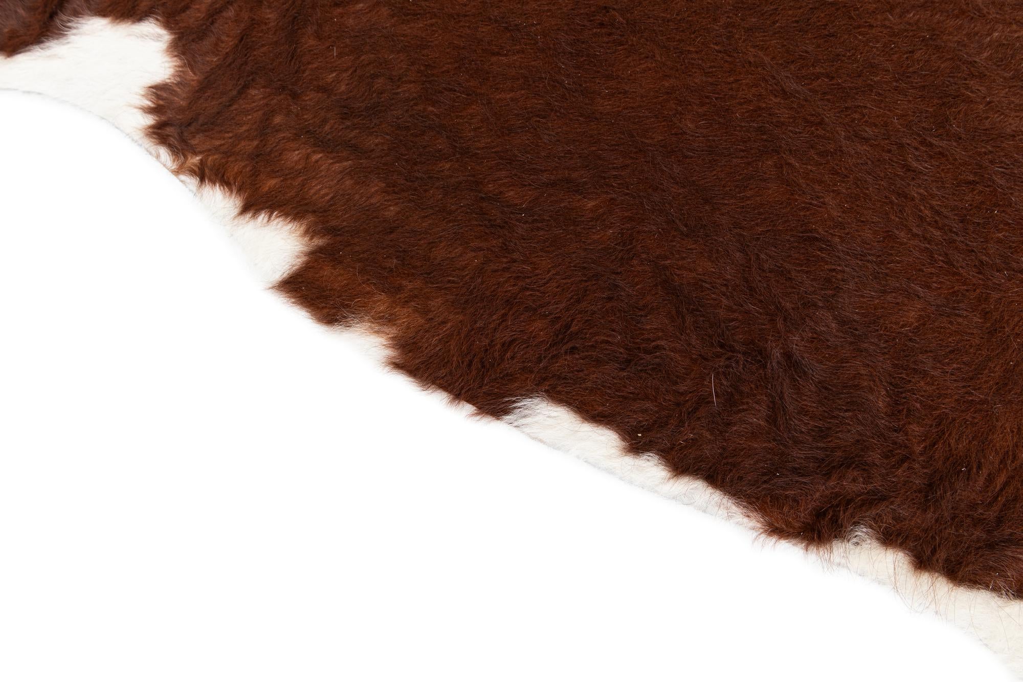 6' 1 x 6' 1 Cowhide Leather Square Rug