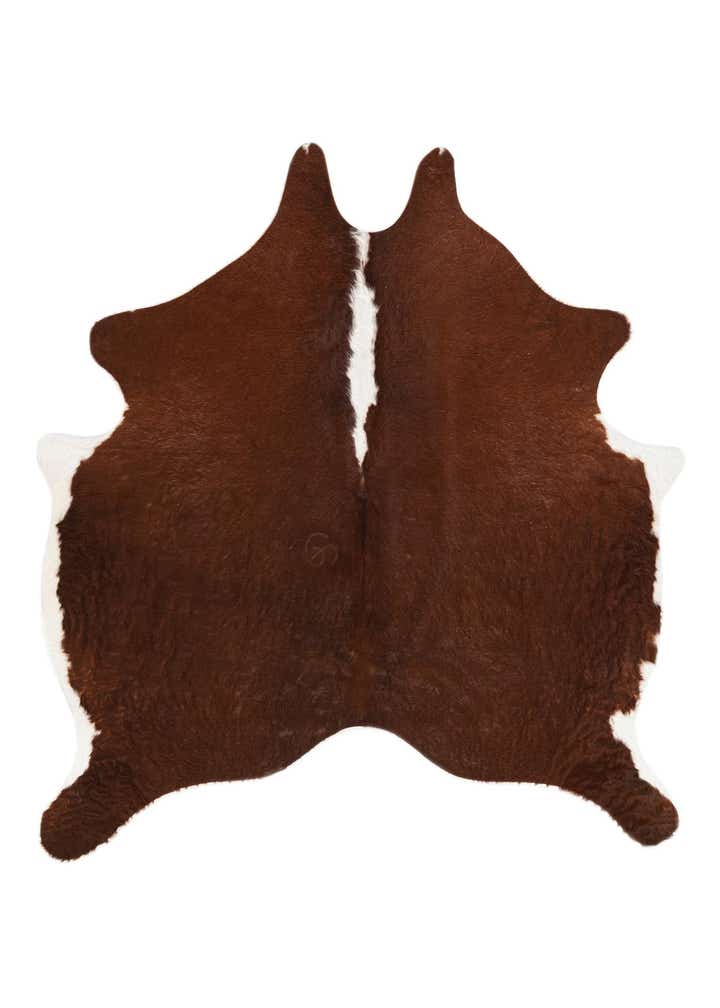 6' 1 x 6' 1 Cowhide Leather Square Rug