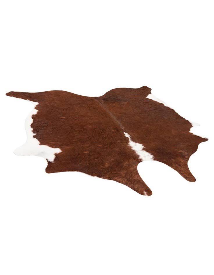 Detail image of 7' x 7' 1 Cowhide Leather Square Rug