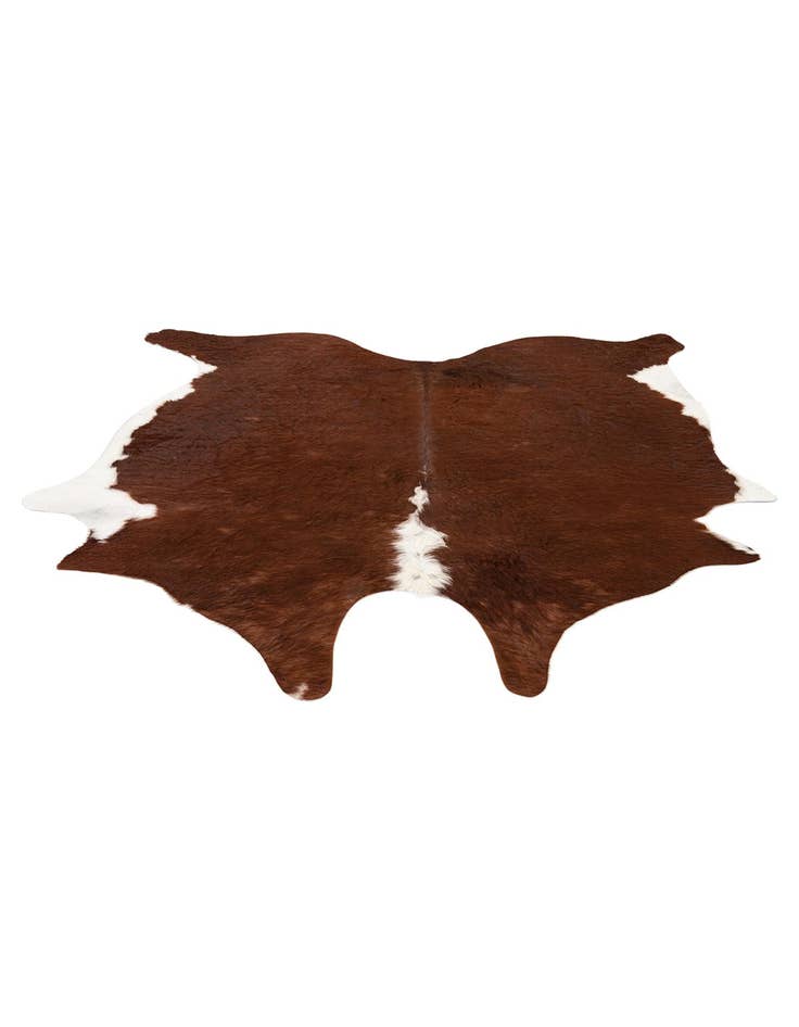 Detail image of 7' x 7' 1 Cowhide Leather Square Rug