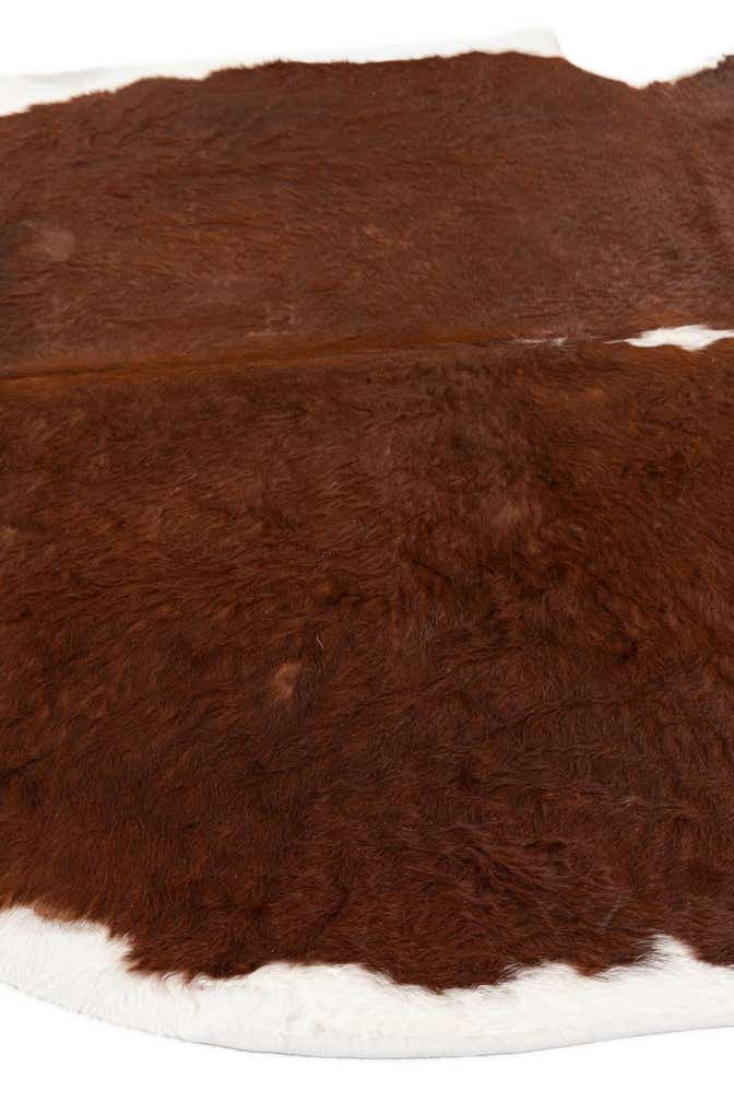 7' x 7' 1 Cowhide Leather Square Rug