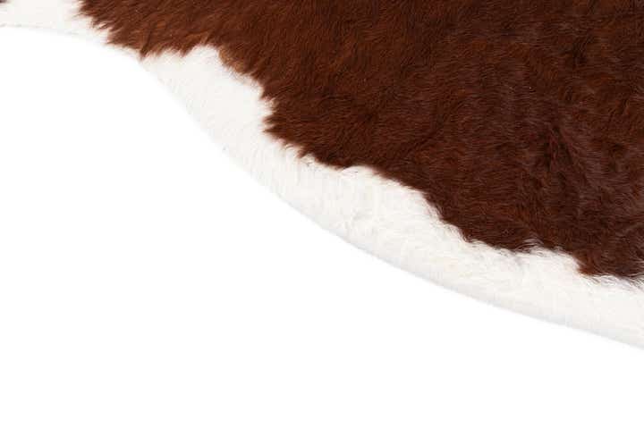 7' x 7' 1 Cowhide Leather Square Rug
