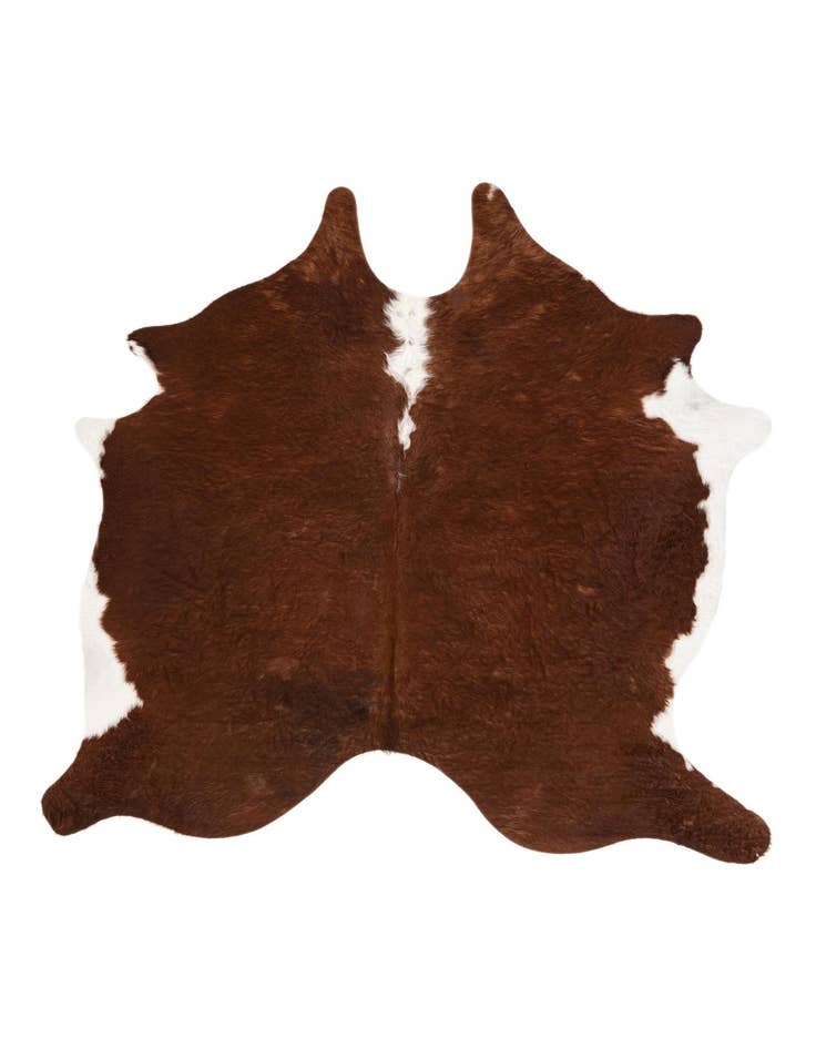 Detail image of 7' x 7' 1 Cowhide Leather Square Rug