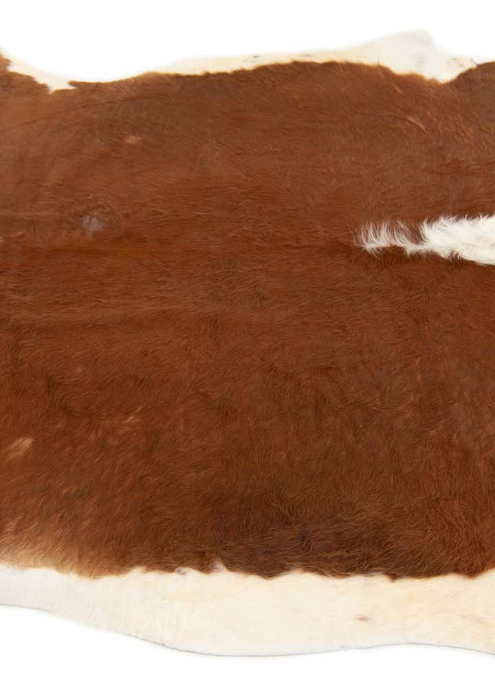 6' 2 x 6' 11 Cowhide Leather Square Rug