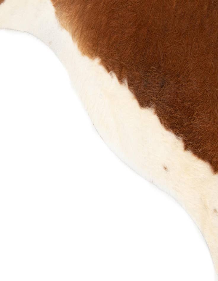 Detail image of 6' 2 x 6' 11 Cowhide Leather Square Rug