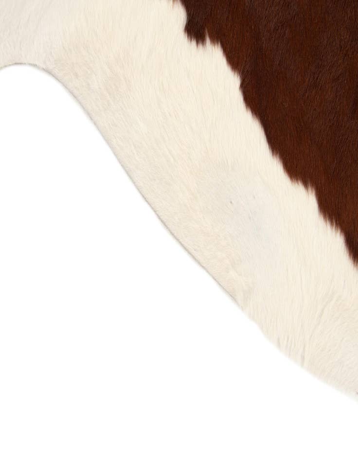 Detail image of 7' 1 x 7' 4 Cowhide Leather Square Rug